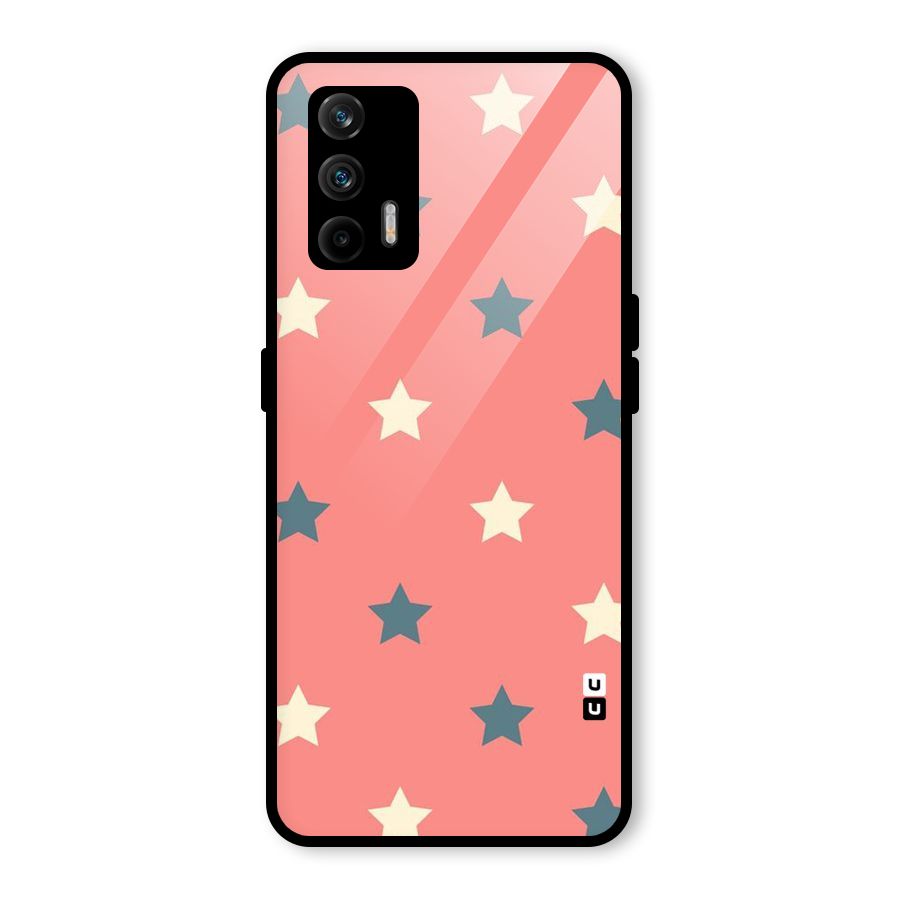 Diagonal Stars Glass Back Case for Realme GT 5G