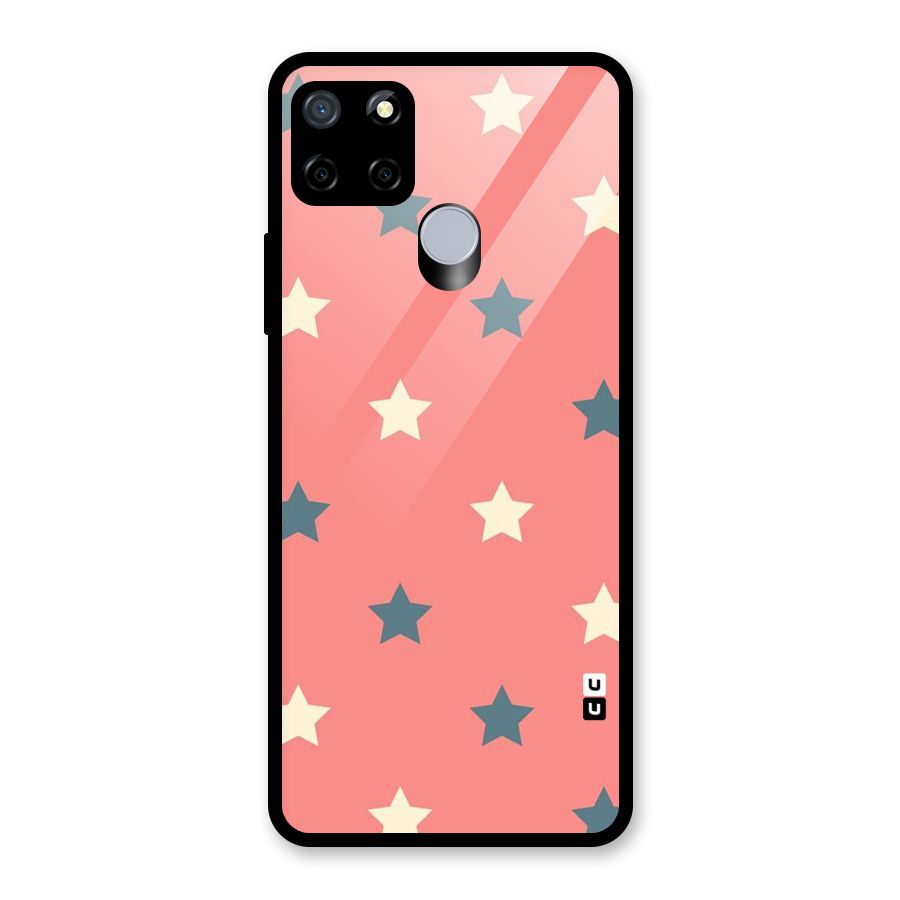 Diagonal Stars Glass Back Case for Realme Narzo 20
