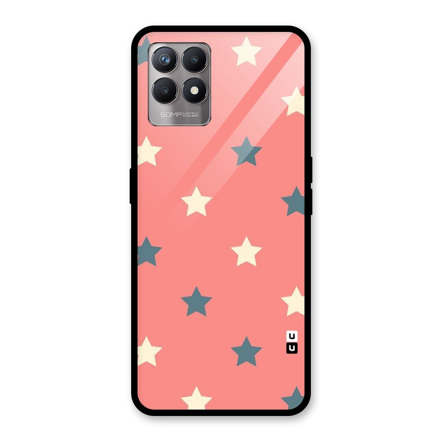 Diagonal Stars Glass Back Case for Realme Narzo 50