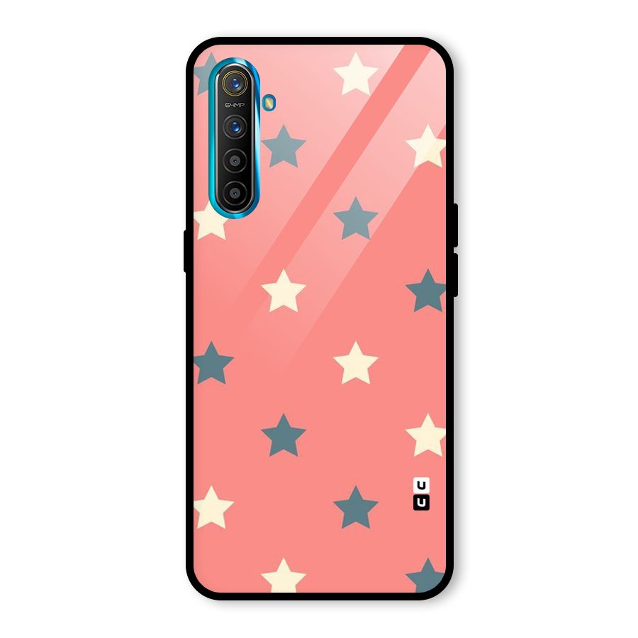 Diagonal Stars Glass Back Case for Realme X2