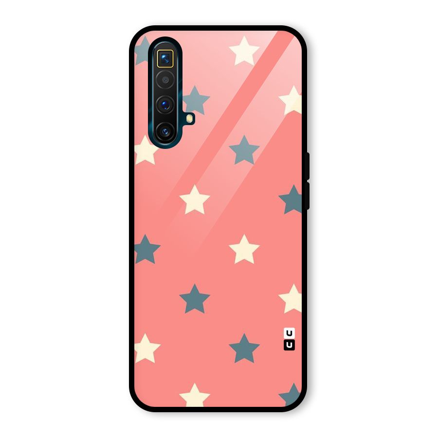 Diagonal Stars Glass Back Case for Realme X3 SuperZoom