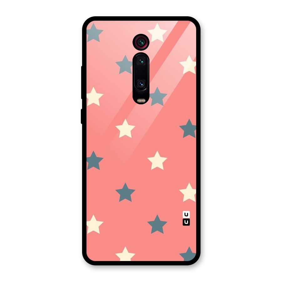 Diagonal Stars Glass Back Case for Redmi K20