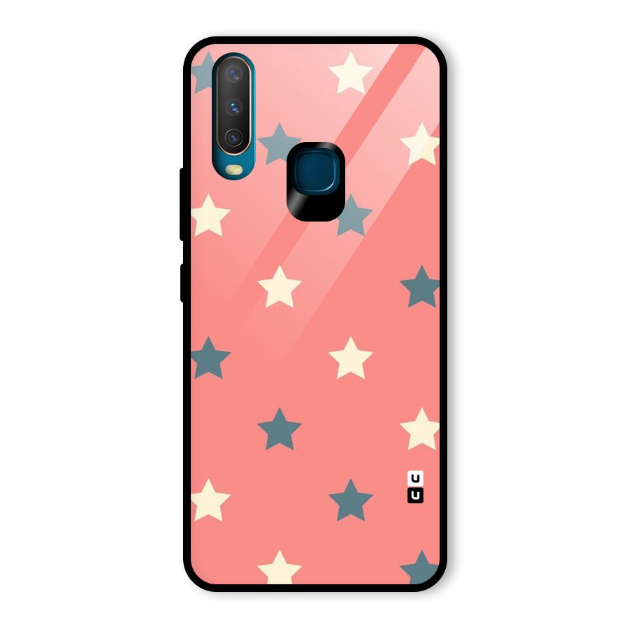 Diagonal Stars Glass Back Case for Vivo U10