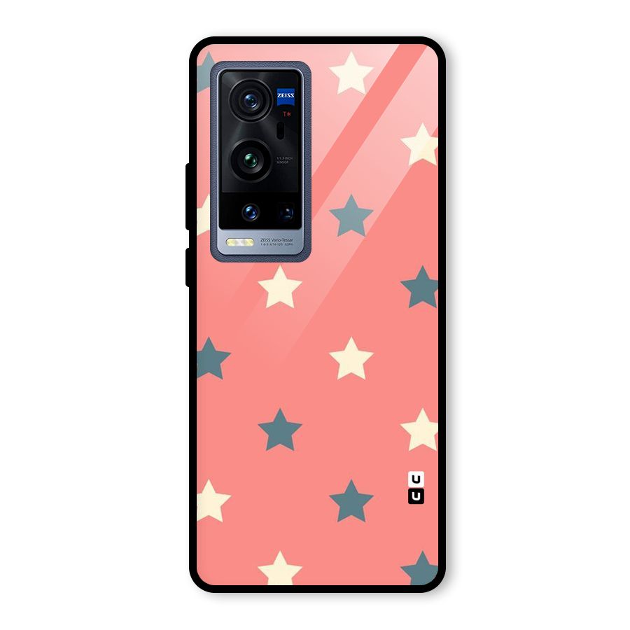 Diagonal Stars Glass Back Case for Vivo X60 Pro Plus
