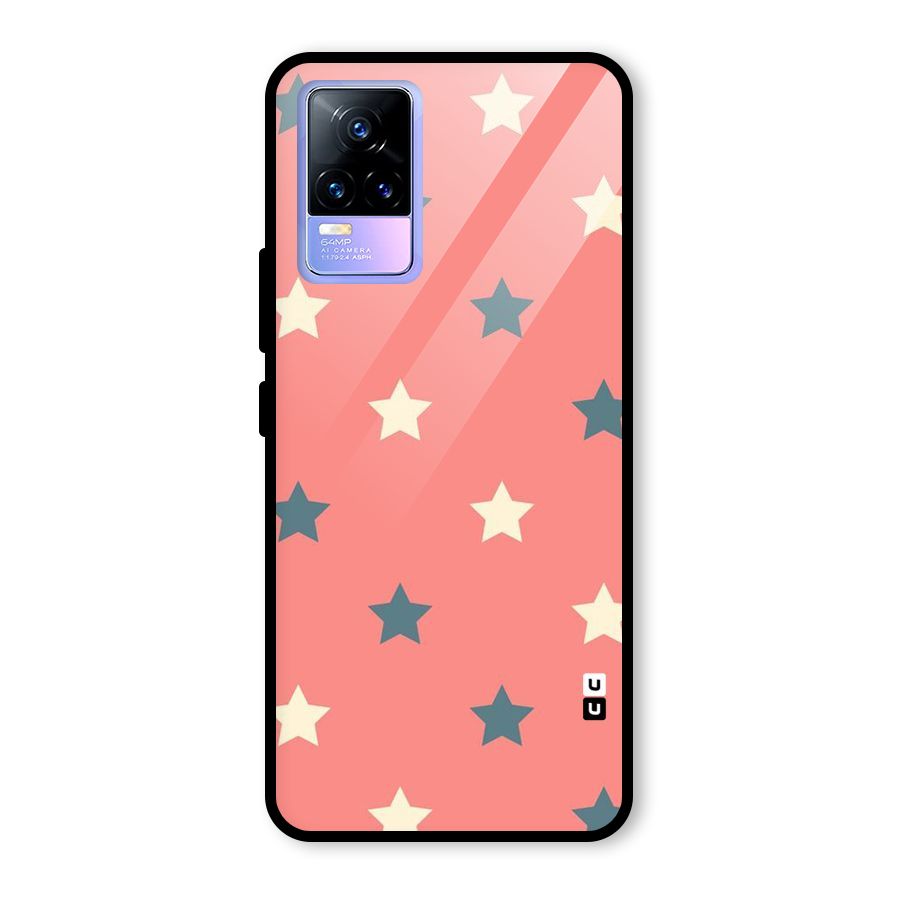 Diagonal Stars Glass Back Case for Vivo Y73