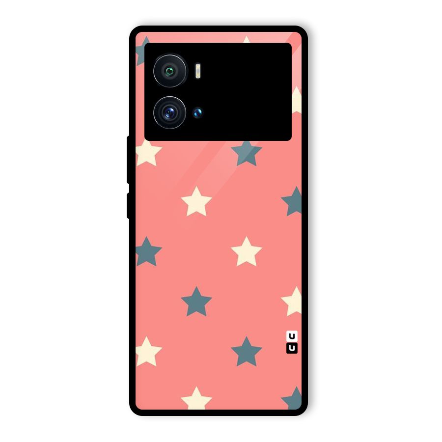 Diagonal Stars Glass Back Case for Vivo iQOO 9 Pro