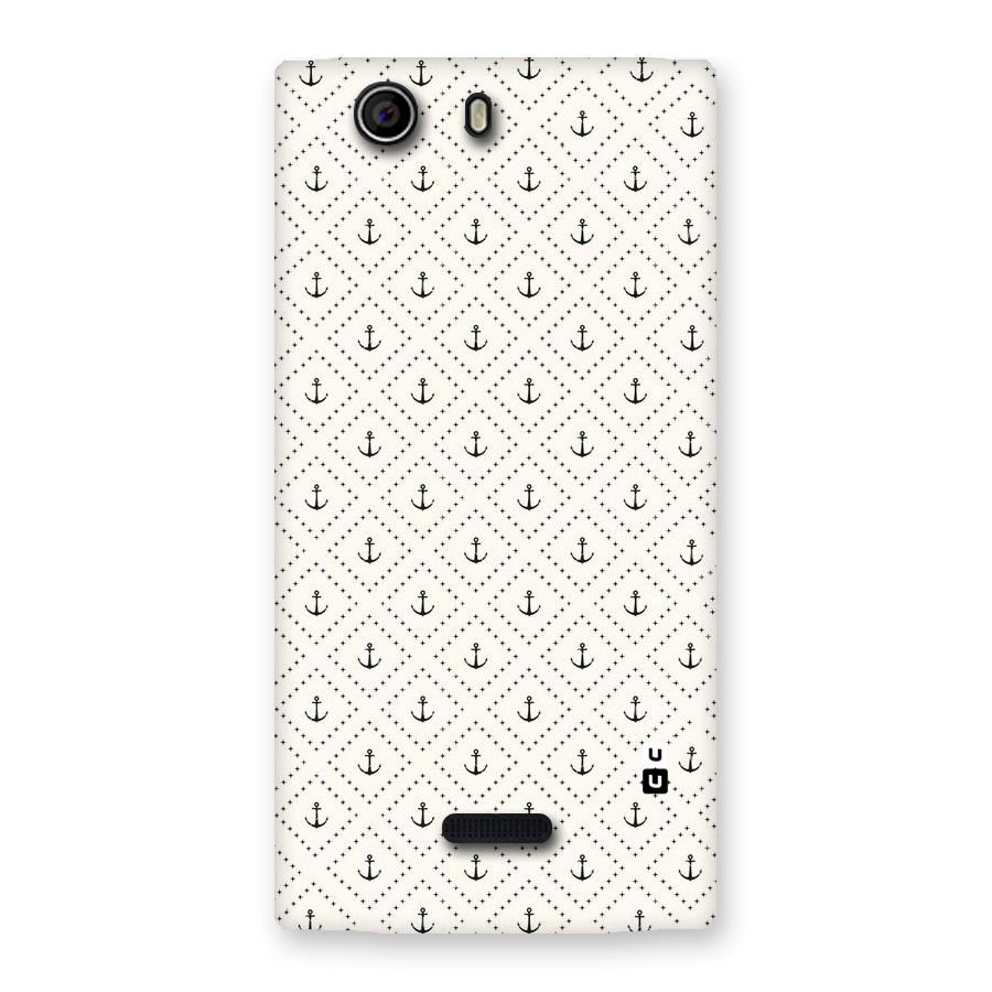 Diamond Anchor Design Back Case for Canvas Nitro 2 E311