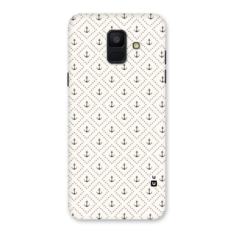 Diamond Anchor Design Back Case for Galaxy A6 (2018)