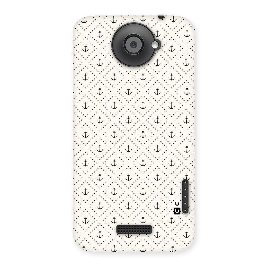 Diamond Anchor Design Back Case for HTC One X