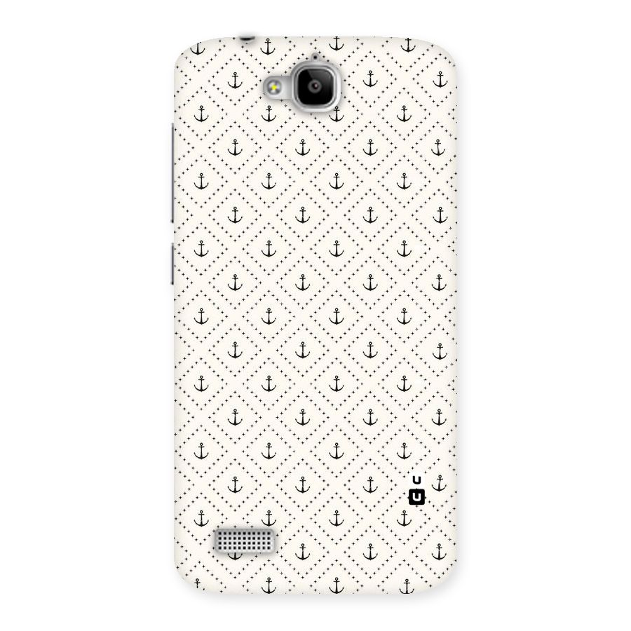 Diamond Anchor Design Back Case for Honor Holly