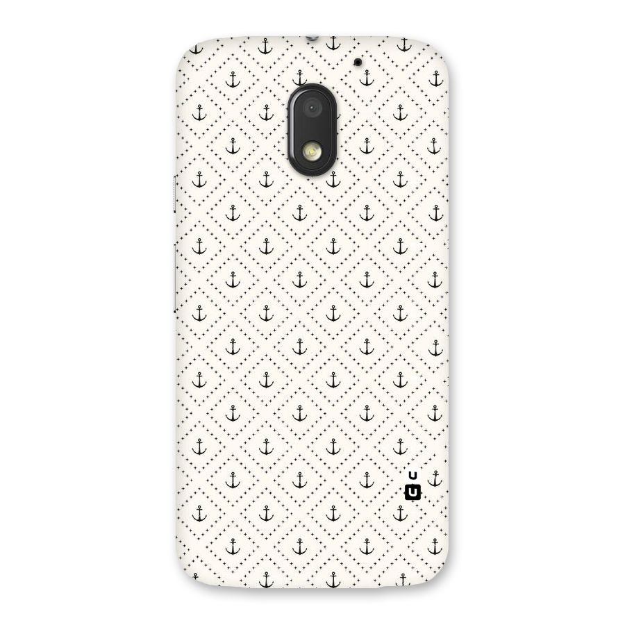 Diamond Anchor Design Back Case for Moto E3 Power