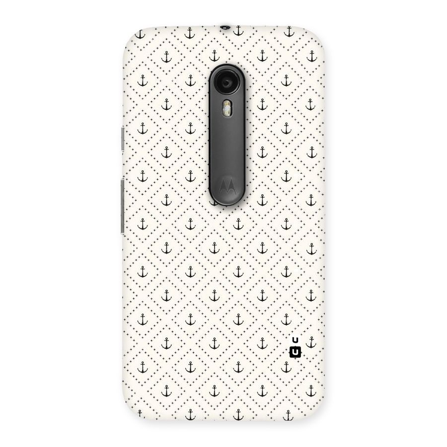 Diamond Anchor Design Back Case for Moto G3