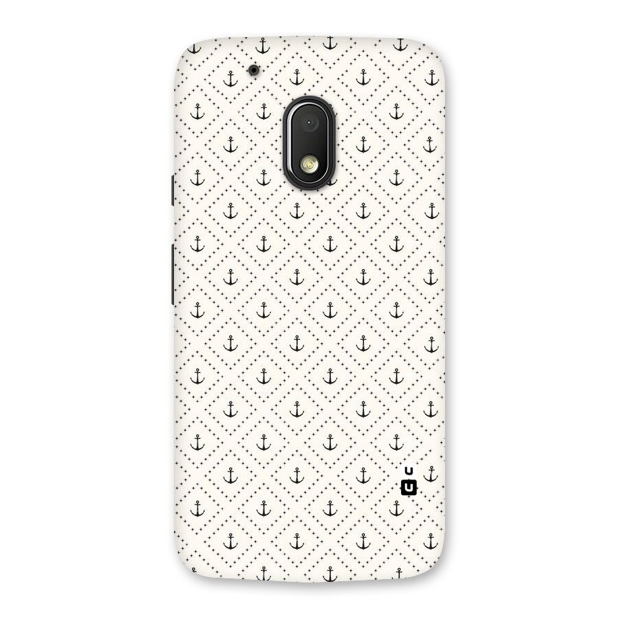 Diamond Anchor Design Back Case for Moto G4 Play