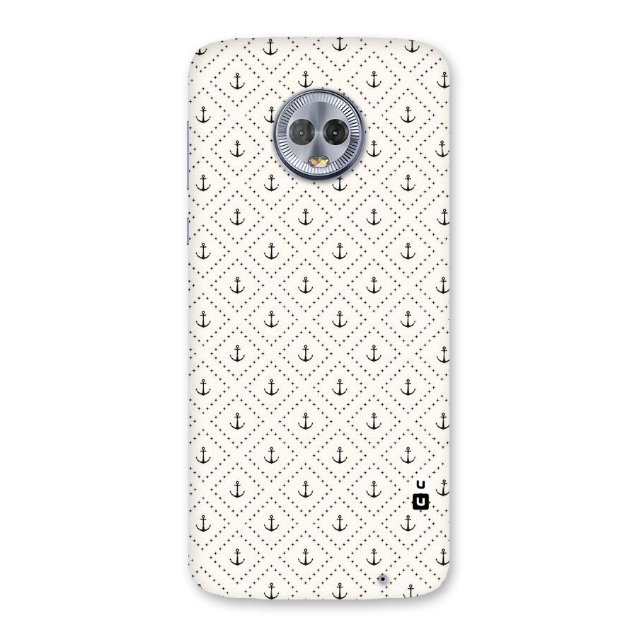 Diamond Anchor Design Back Case for Moto G6 Plus
