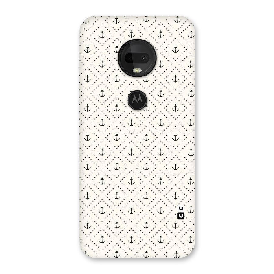 Diamond Anchor Design Back Case for Moto G7