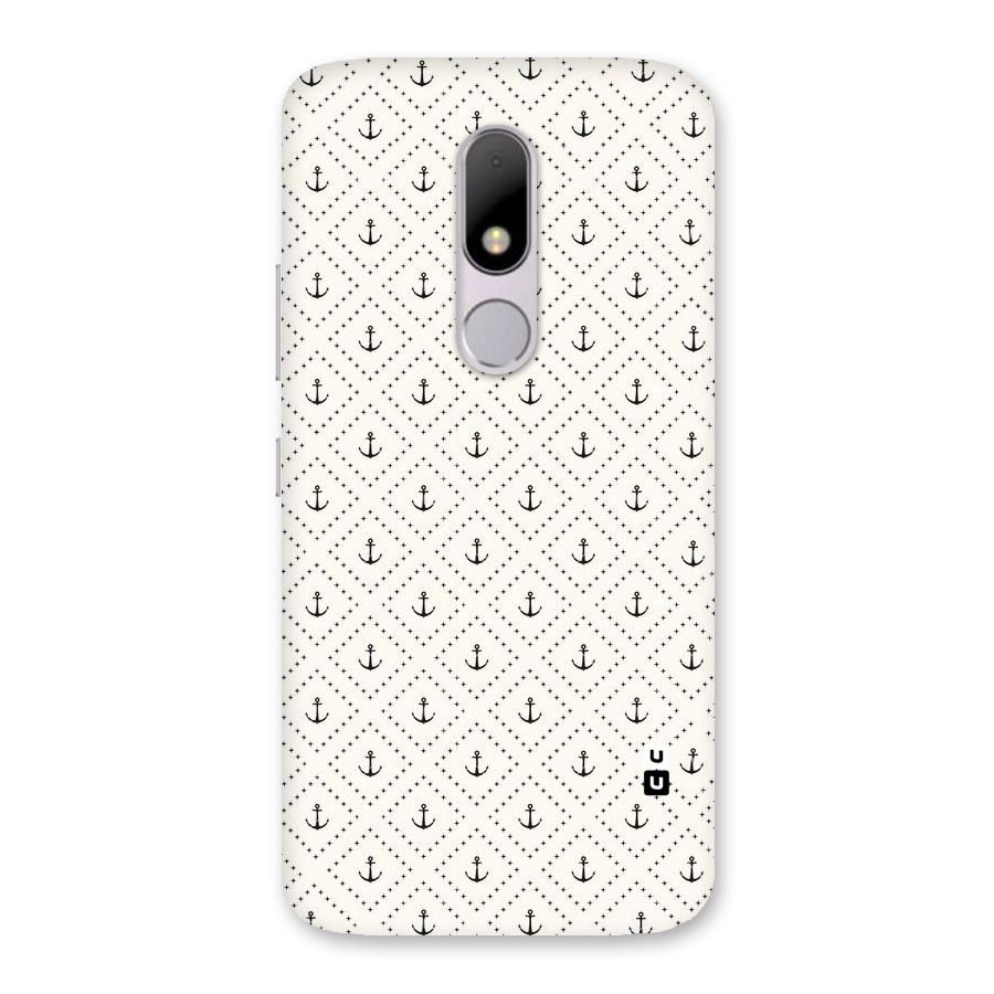 Diamond Anchor Design Back Case for Moto M