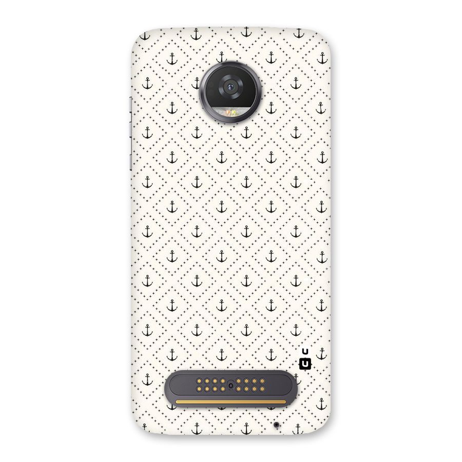 Diamond Anchor Design Back Case for Moto Z2 Play