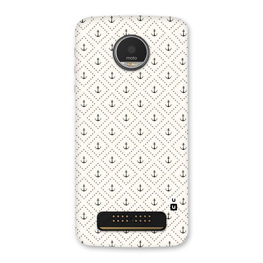Diamond Anchor Design Back Case for Moto Z Play