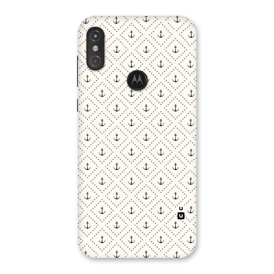 Diamond Anchor Design Back Case for Motorola One Power