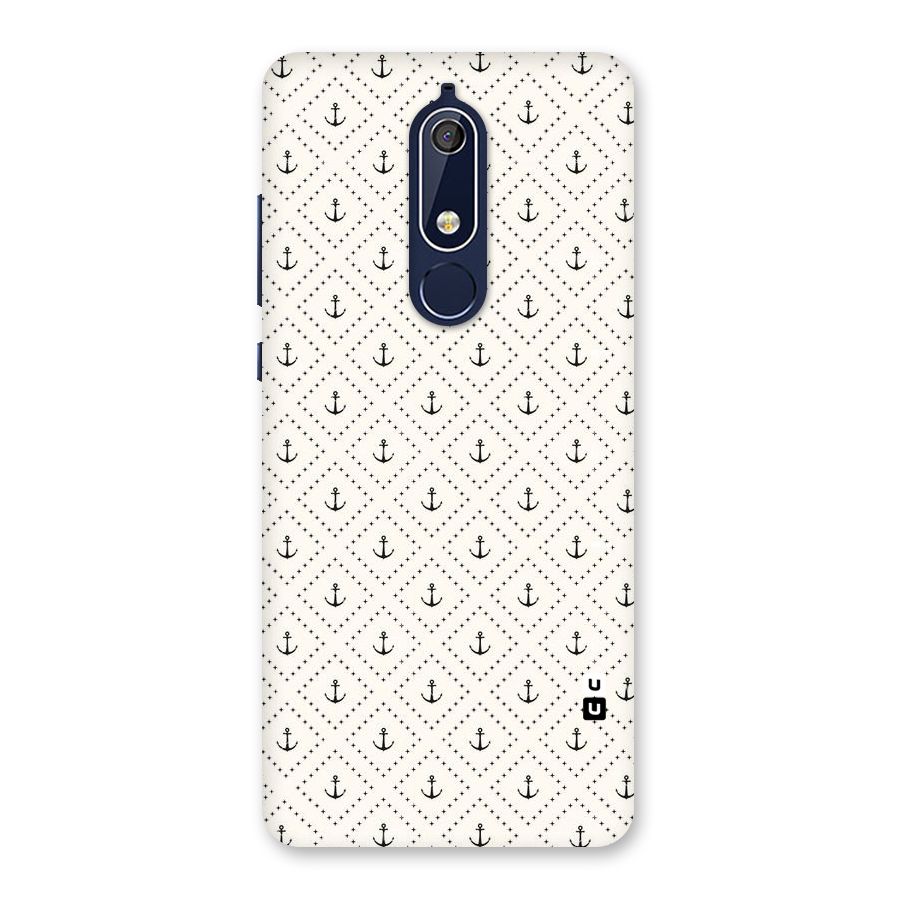 Diamond Anchor Design Back Case for Nokia 5.1