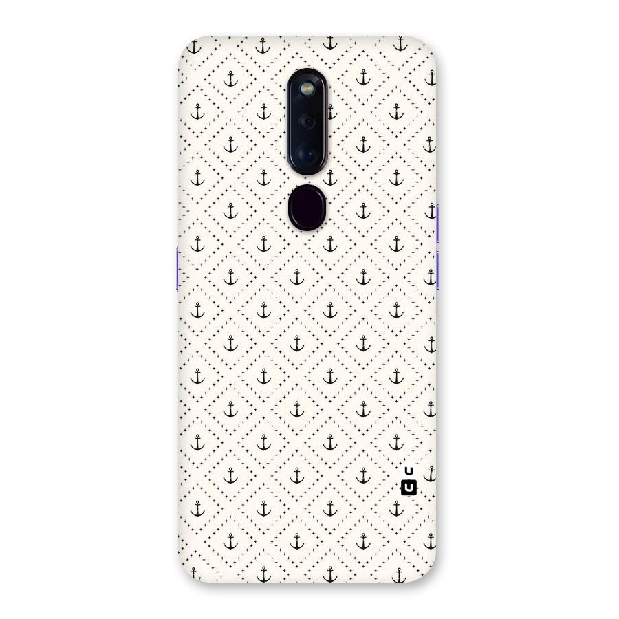 Diamond Anchor Design Back Case for Oppo F11 Pro