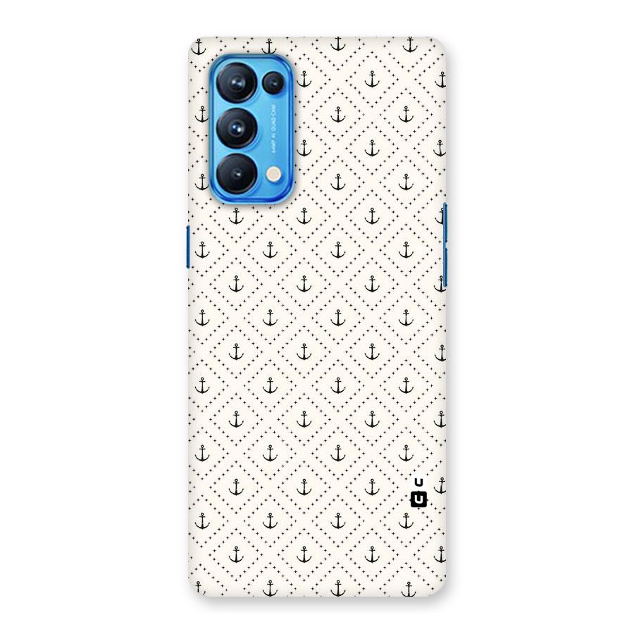 Diamond Anchor Design Back Case for Oppo Reno5 Pro 5G