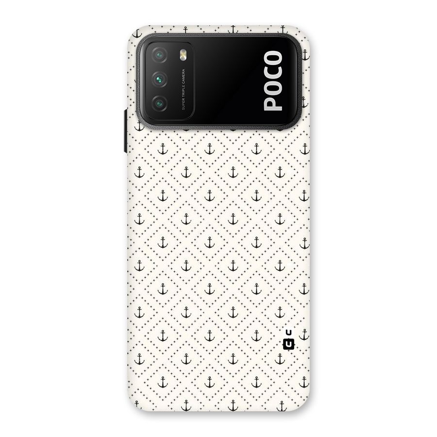 Diamond Anchor Design Back Case for Poco M3