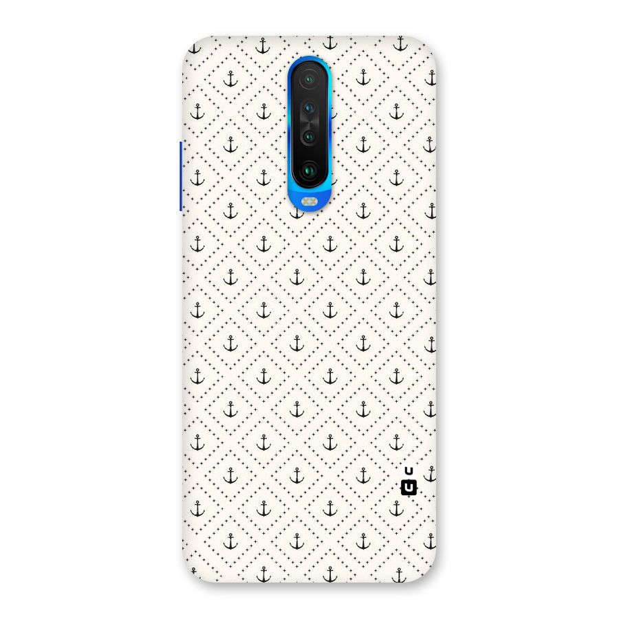 Diamond Anchor Design Back Case for Poco X2