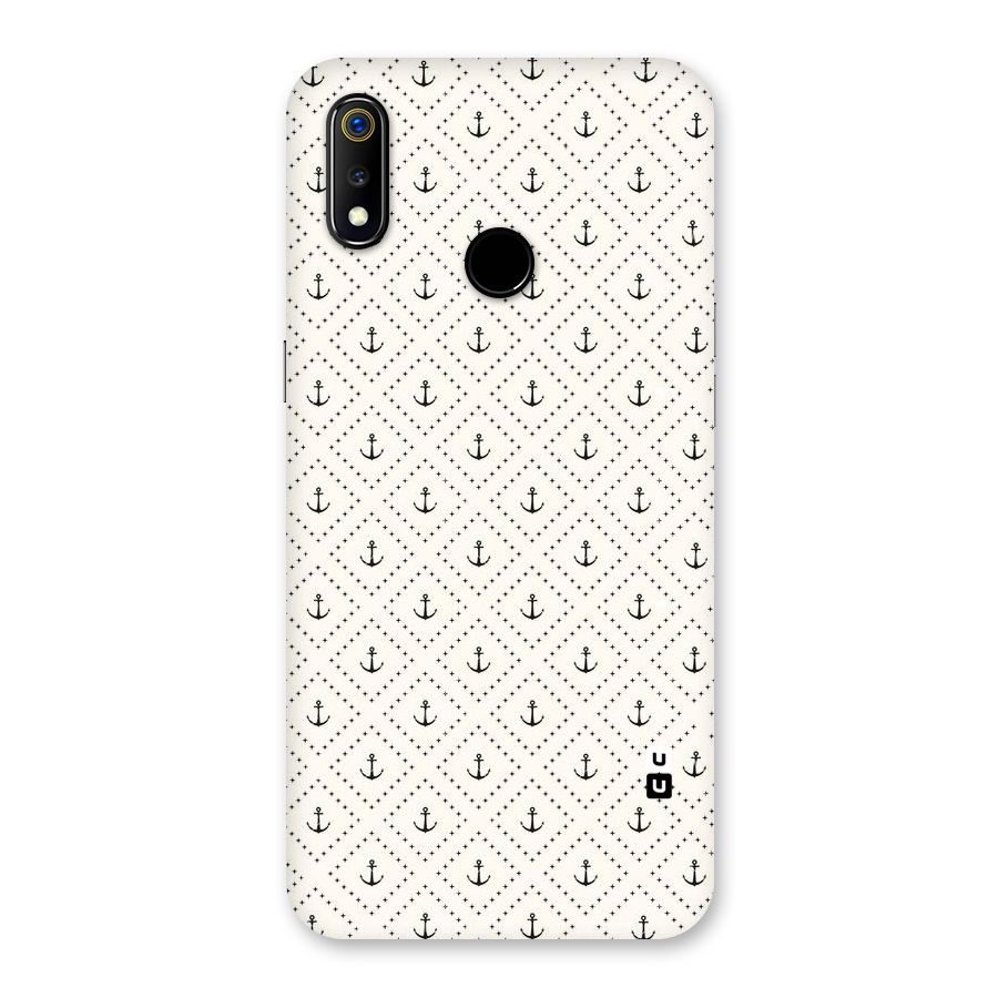 Diamond Anchor Design Back Case for Realme 3