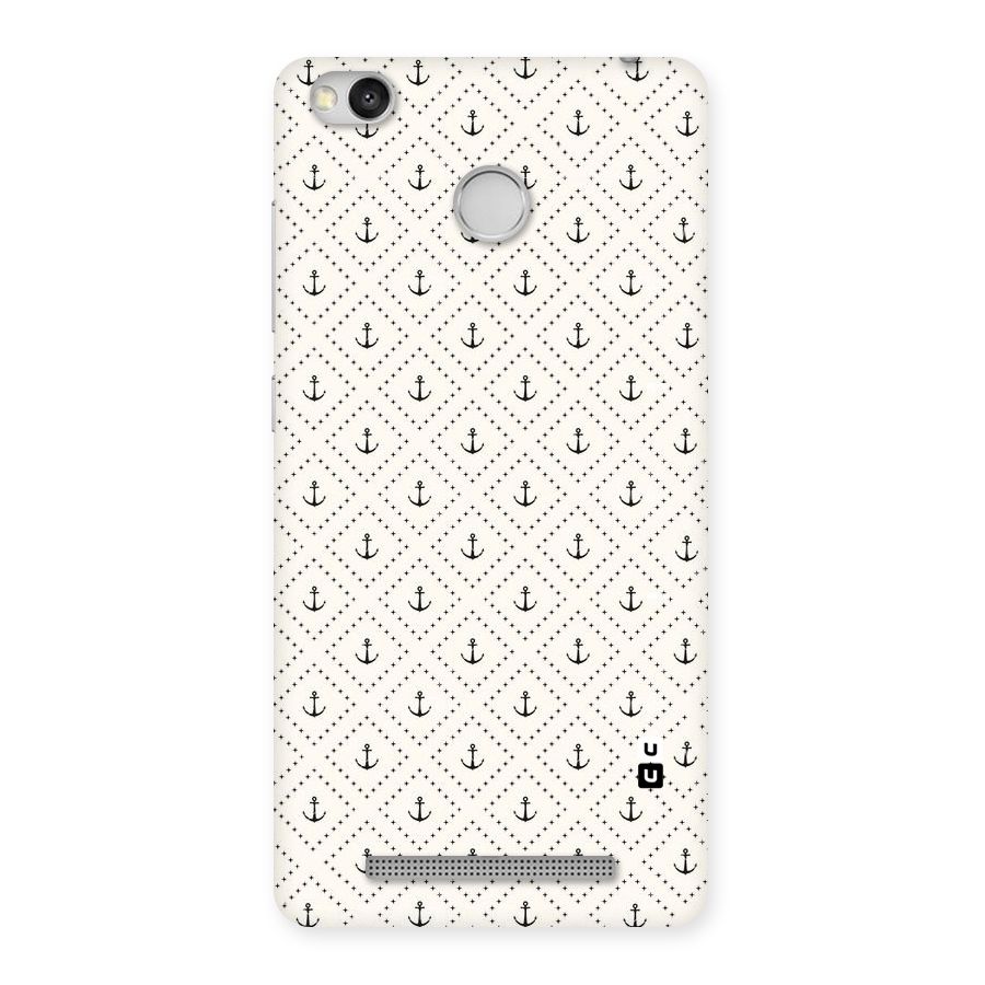 Diamond Anchor Design Back Case for Redmi 3S Prime