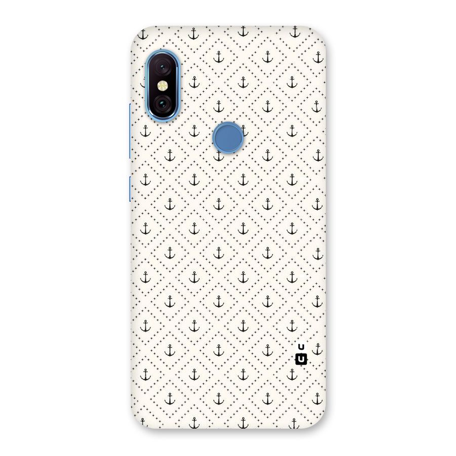 Diamond Anchor Design Back Case for Redmi Note 6 Pro