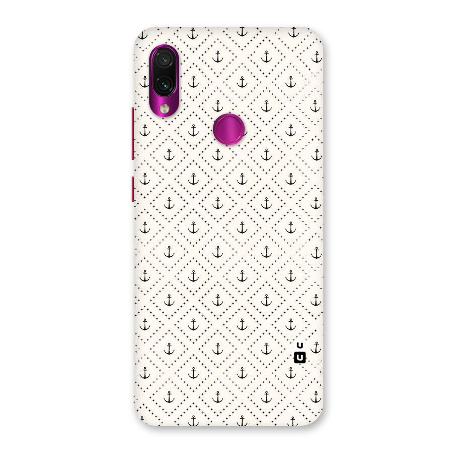Diamond Anchor Design Back Case for Redmi Note 7 Pro