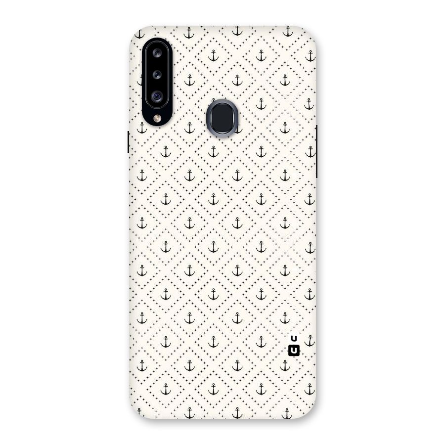 Diamond Anchor Design Back Case for Samsung Galaxy A20s
