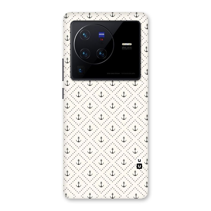 Diamond Anchor Design Back Case for Vivo X80 Pro