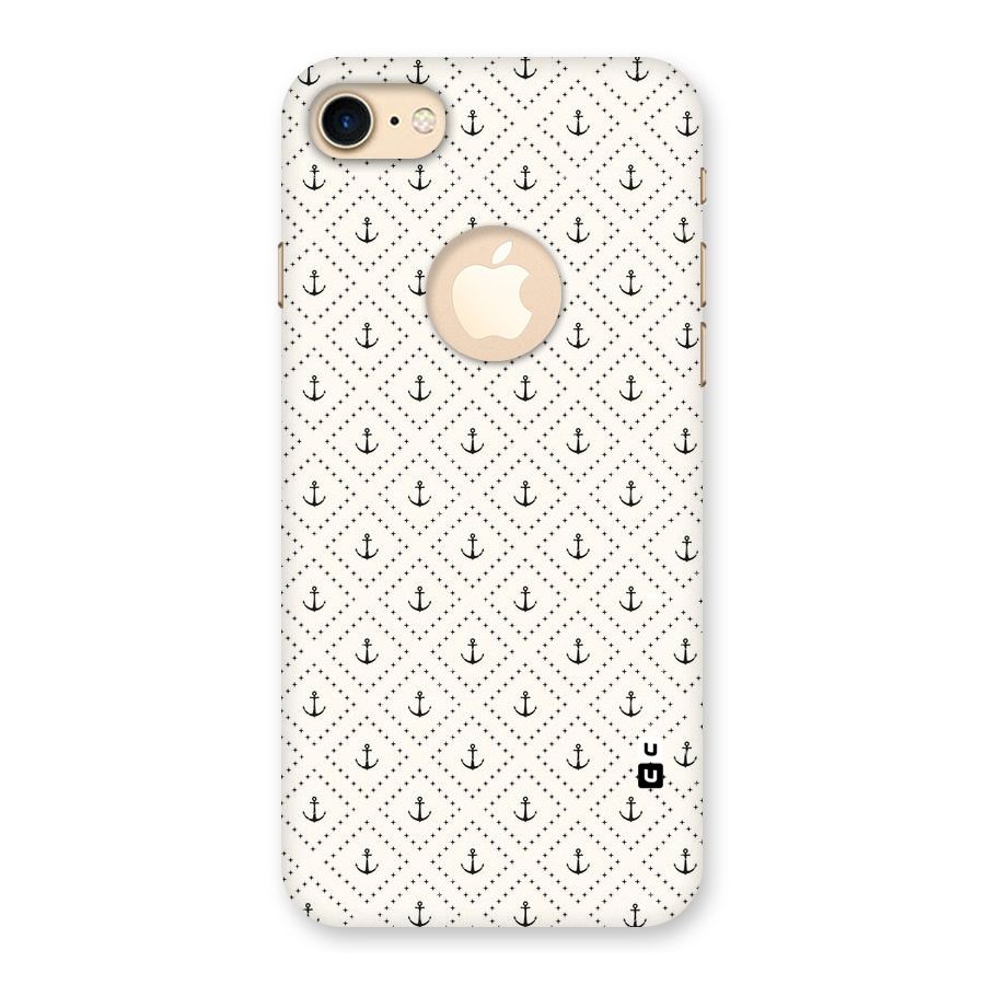 Diamond Anchor Design Back Case for iPhone 7 Logo Cut