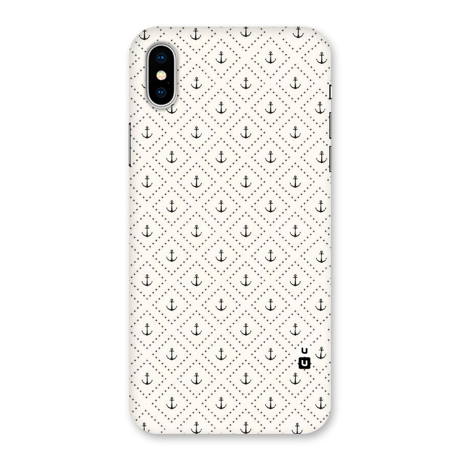 Diamond Anchor Design Back Case for iPhone XS