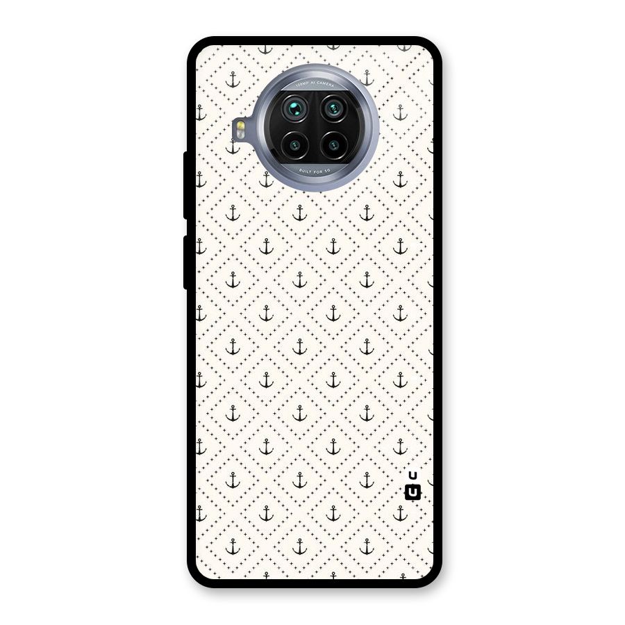 Diamond Anchor Design Glass Back Case for Mi 10i