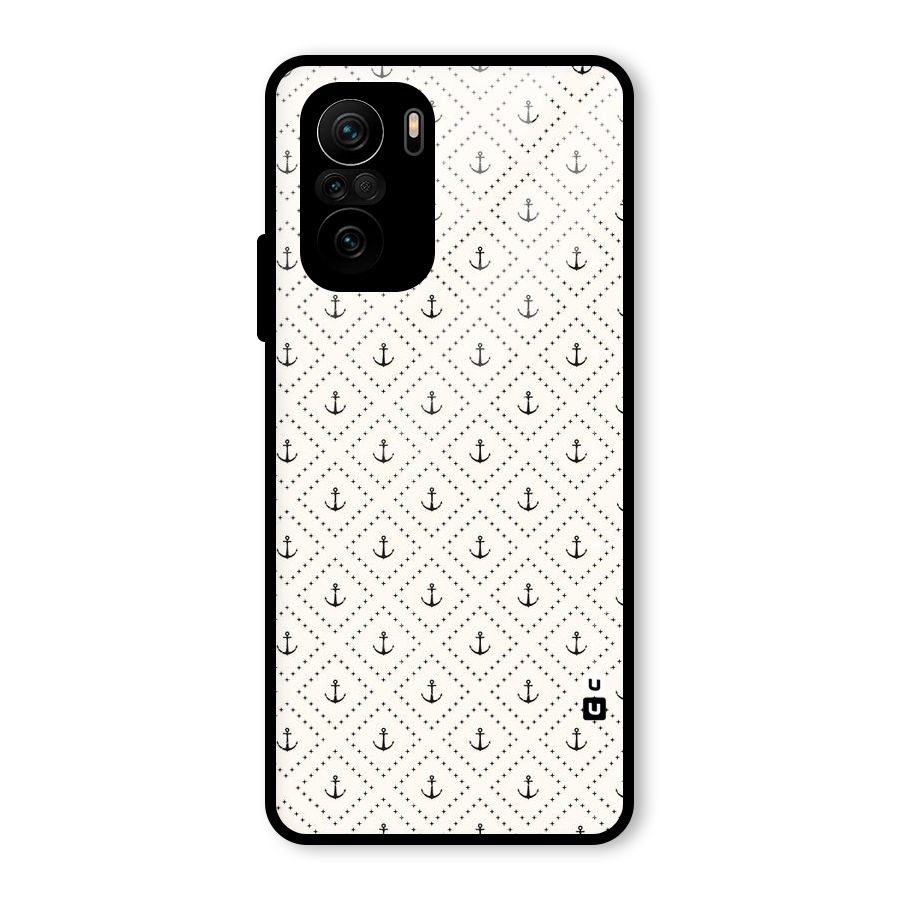 Diamond Anchor Design Glass Back Case for Mi 11X Pro