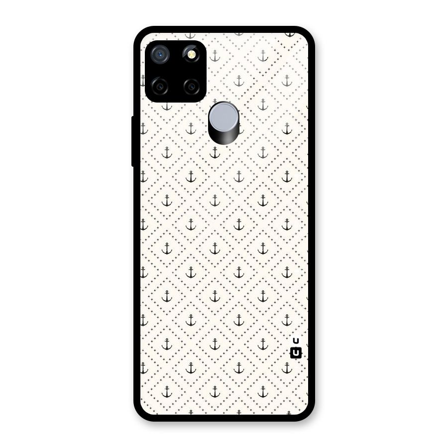Diamond Anchor Design Glass Back Case for Realme C12