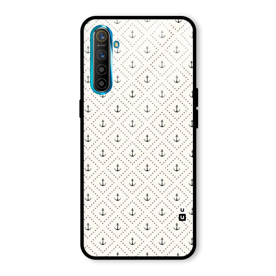 Diamond Anchor Design Glass Back Case for Realme XT