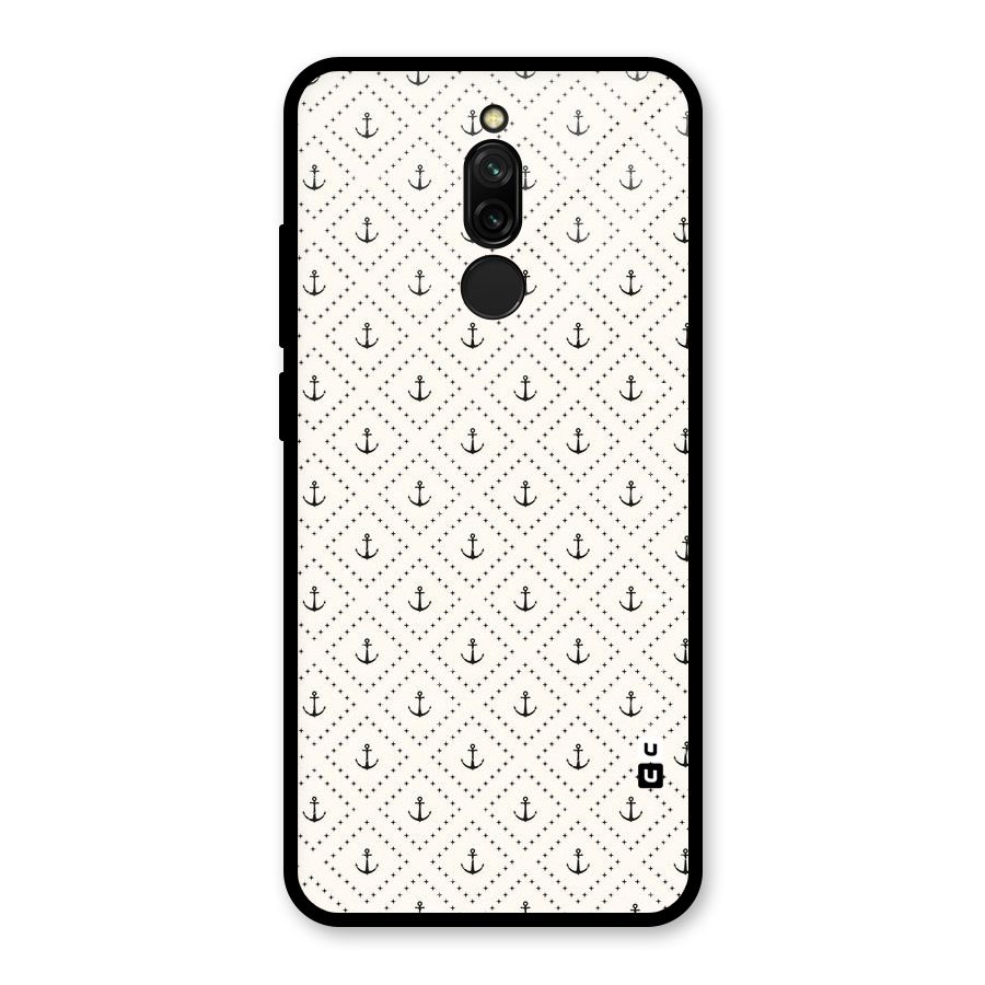 Diamond Anchor Design Glass Back Case for Redmi 8