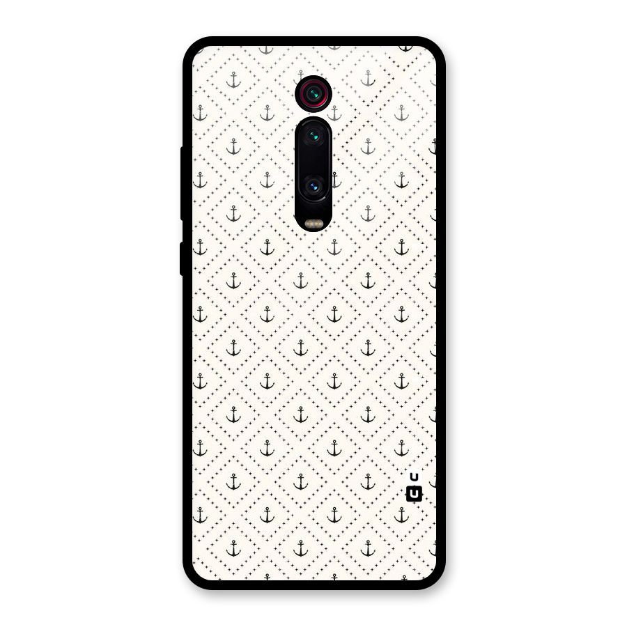 Diamond Anchor Design Glass Back Case for Redmi K20 Pro