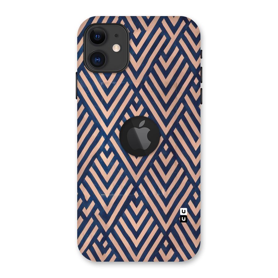 Diamond Blues Back Case for iPhone 11 Logo Cut