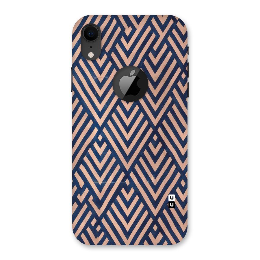 Diamond Blues Back Case for iPhone XR Logo Cut