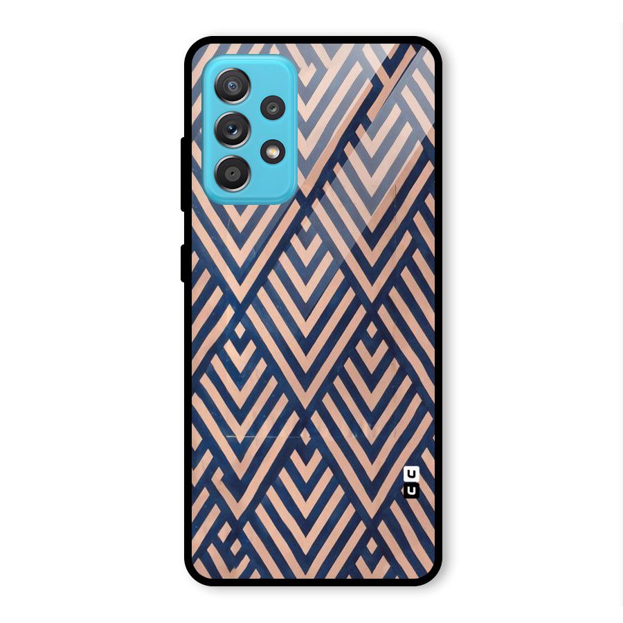 Diamond Blues Glass Back Case for Galaxy A52