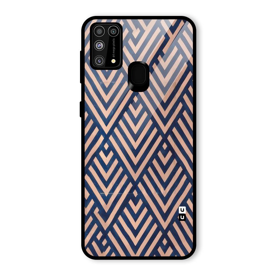 Diamond Blues Glass Back Case for Galaxy F41