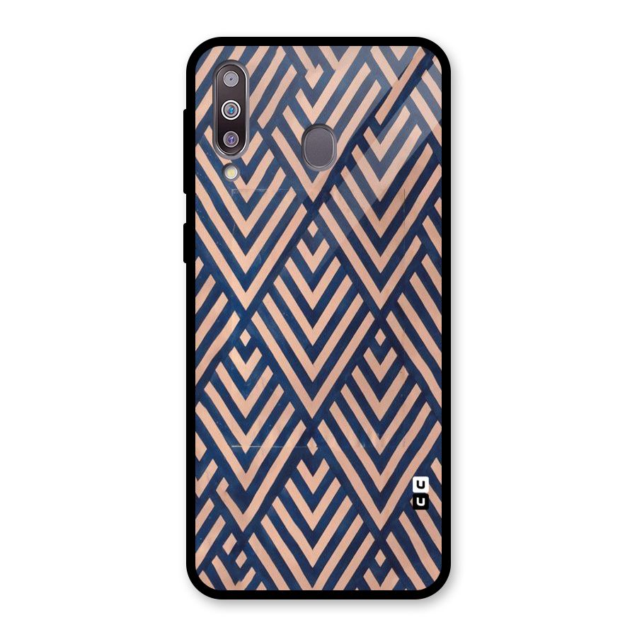 Diamond Blues Glass Back Case for Galaxy M30