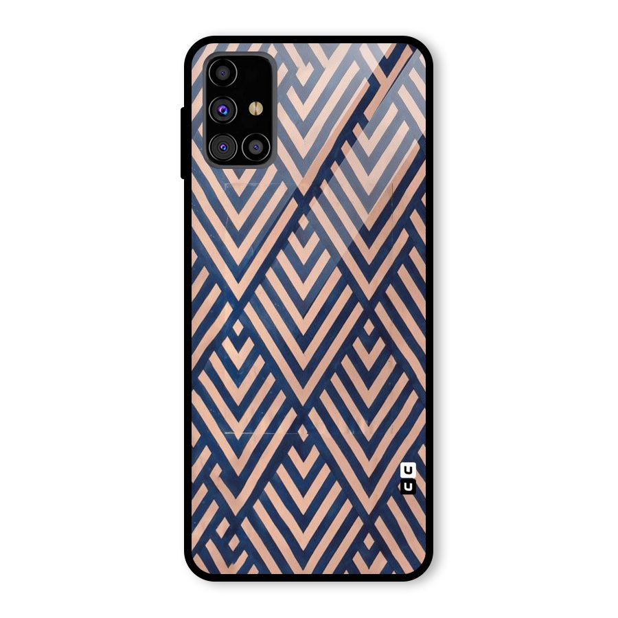 Diamond Blues Glass Back Case for Galaxy M31s