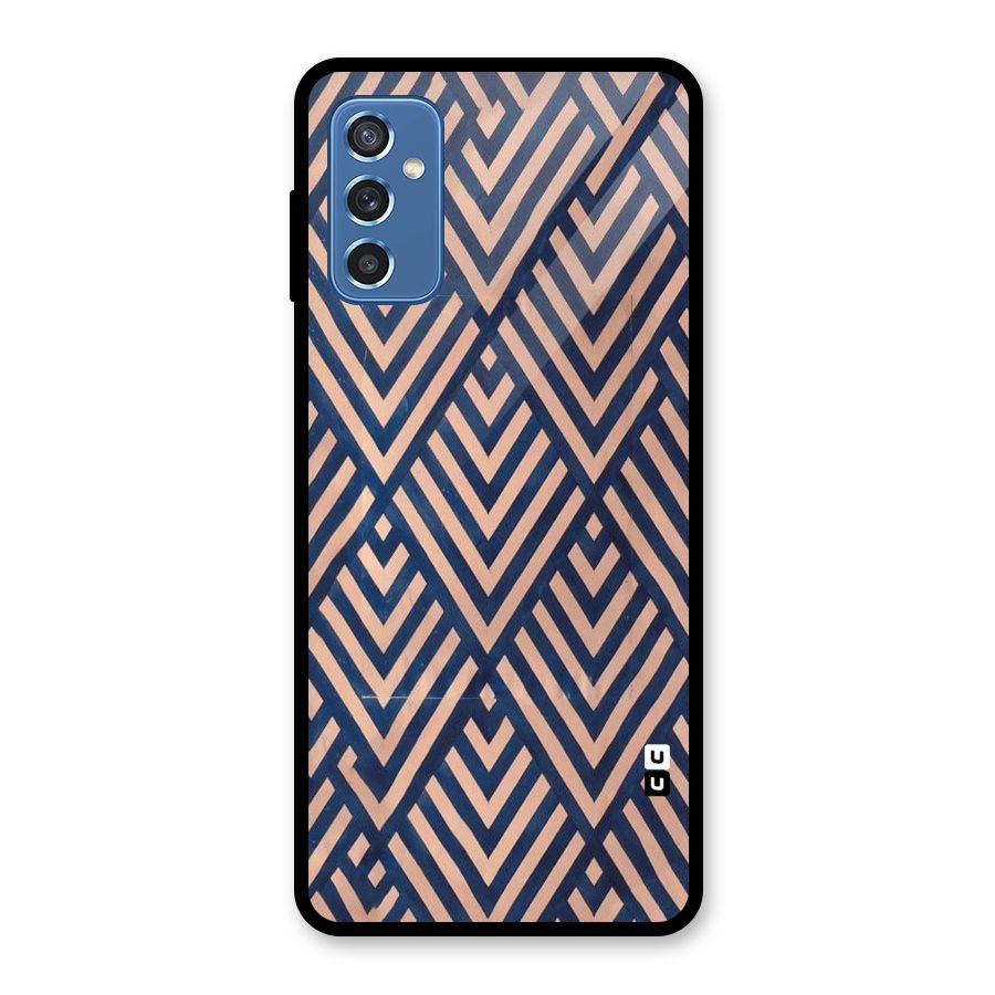 Diamond Blues Glass Back Case for Galaxy M52 5G