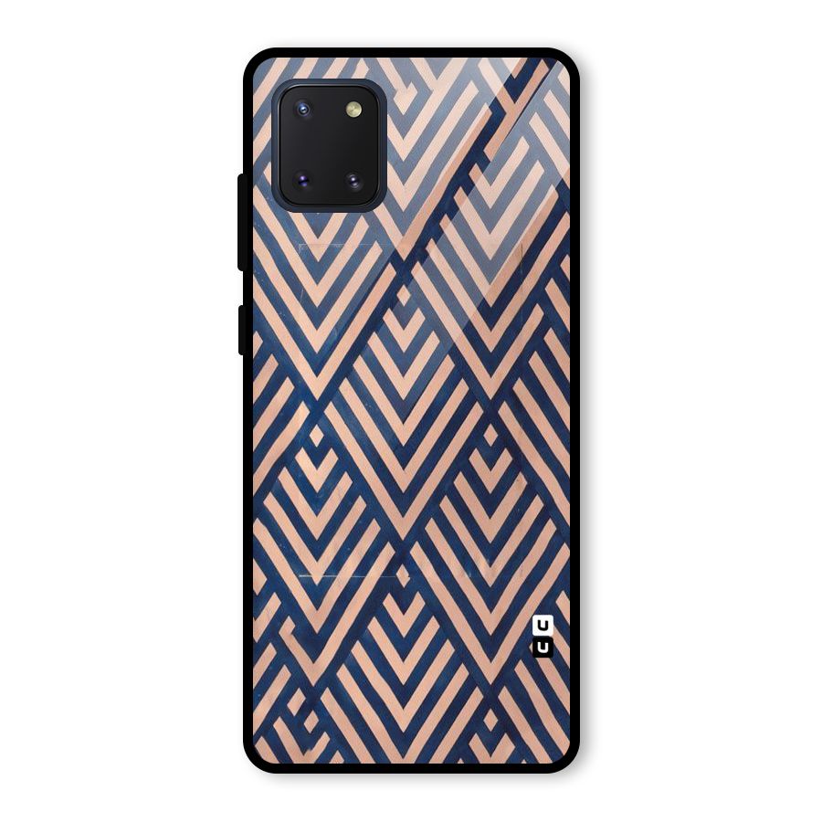 Diamond Blues Glass Back Case for Galaxy Note 10 Lite